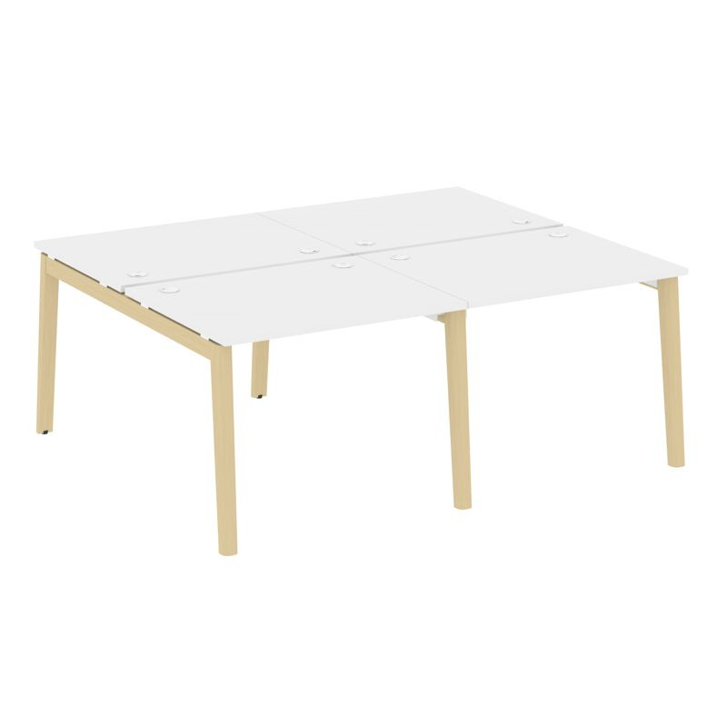 Onix Wood Рабочая станция OW.D.RS-4.1.8 Белый Бриллиант/Дуб Светлый/Металл Белый 1960*1635*750