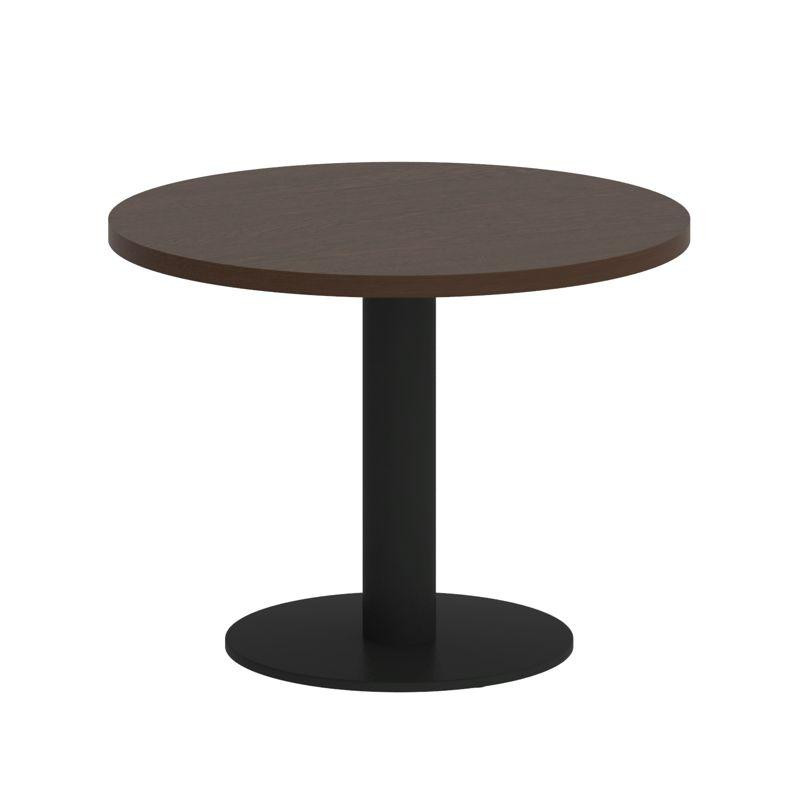 Riva Стол журнальный круглый А.СЖ-1 Венге Цаво/Металл Черный 600*600*450