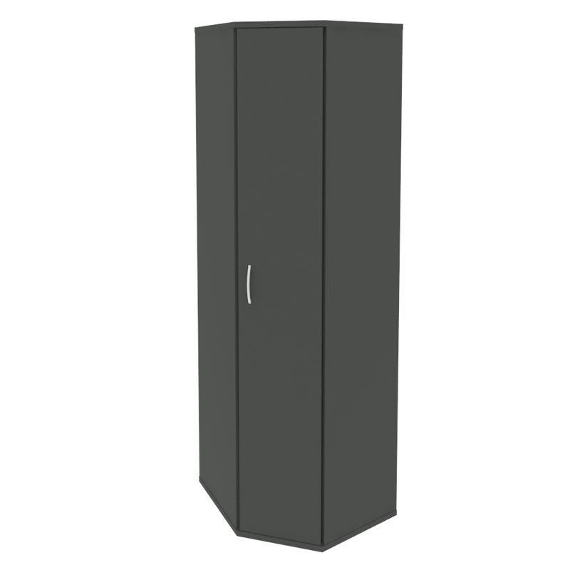 Riva Стеллаж уголовой с дверью А.СТ-1.10 Антрацит 600*600*1980