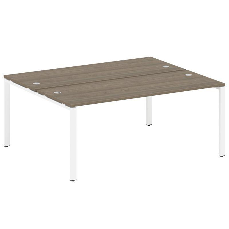 Metal System Рабочая станция на П-образном м/к БП.РАС-СП-2.5 Вяз Благородный/Металл Белый 1800*1475* Metal System Рабочая станция на П-образном м/к БП.РАС-СП-2.5 Вяз Благородный/Металл Белый 1800*1475*