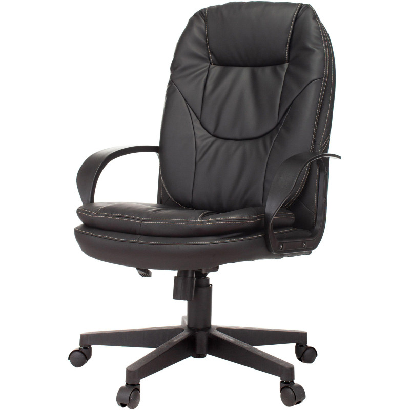 Кресло VB_Бюрократ CH-868LT черный эко.кожа крестов. пластик