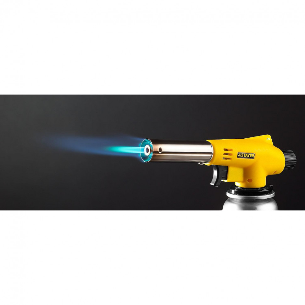 Горелка газовая STAYER MaxTerm MG200 с пьезоподжигом, на баллон (55584)