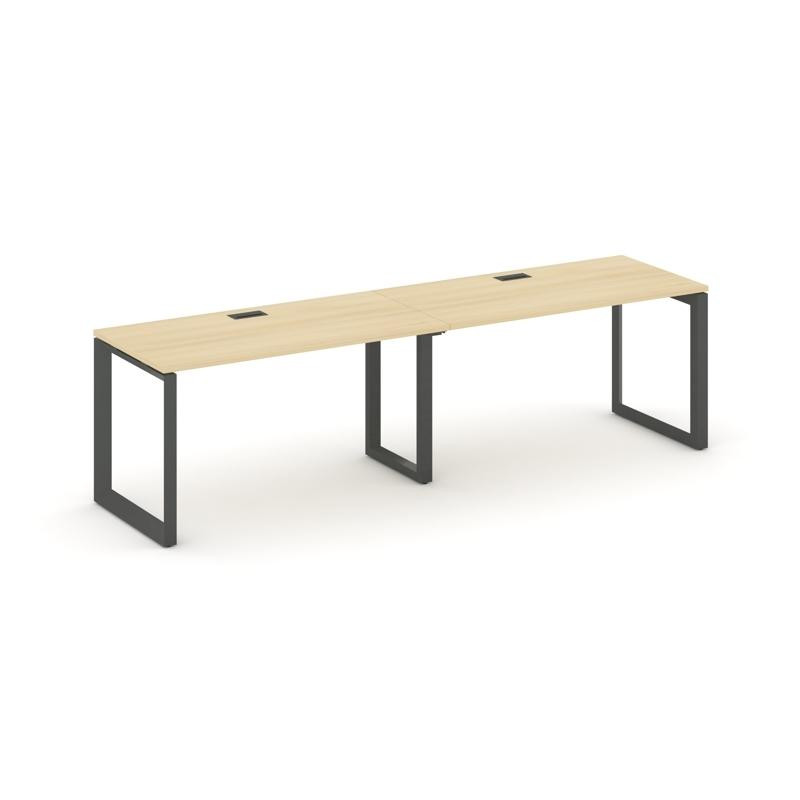 Style Project Рабочая станция односторонняя SN-59O.ORS-023 Акация Лорка/Металл Антрацит/Черный Заглу