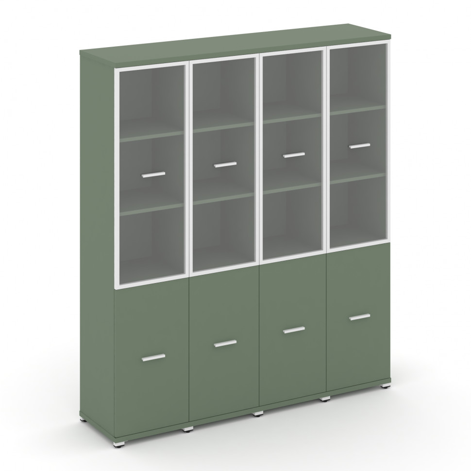 Concept Шкаф 4 узкие секции, 5 ниш CN.STU-542 RPW W Кобо/Металл Белый/Прозрачный 1668*420*1922 Concept Шкаф 4 узкие секции, 5 ниш CN.STU-542 RPW W Кобо/Металл Белый/Прозрачный 1668*420*1922