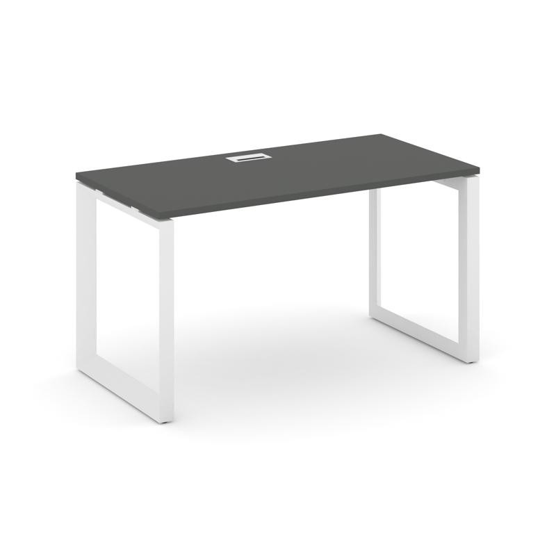 Style Project Стол письменный SN-59O.SP-002 Антрацит/Металл Белый/Белый Заглушка 1180*600*750