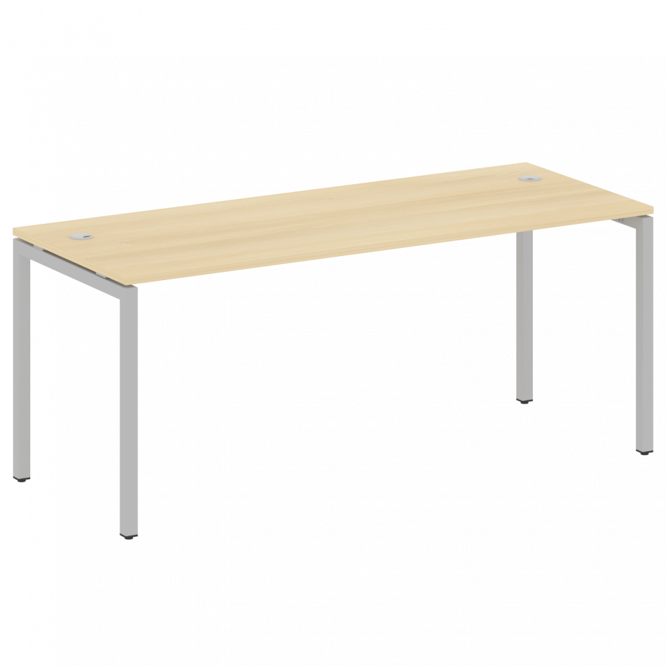Metal System Quattro Стол письменный на П-образном м/к 40БП.СП-5 Акация Лорка/Металл Серый 1800*720*