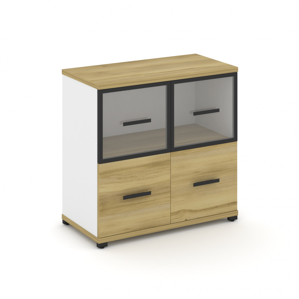 Concept Шкаф 1 широкая секция, 2 ниши CN.STS-212 RPB B Дуб Винченцо/Белый Бриллиант/Металл Черный/Пр Concept Шкаф 1 широкая секция, 2 ниши CN.STS-212 RPB B Дуб Винченцо/Белый Бриллиант/Металл Черный/Пр