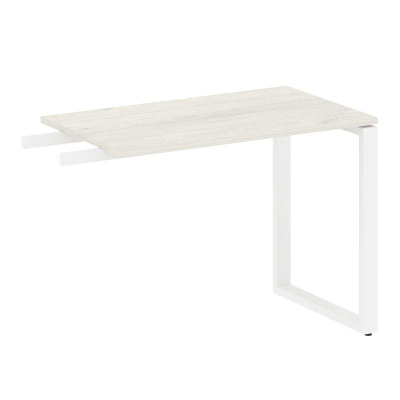 Metal System Приставной элемент на О-образном м/к БО.ПР-3 Дуб Наварра/Металл Белый 1000*600*750