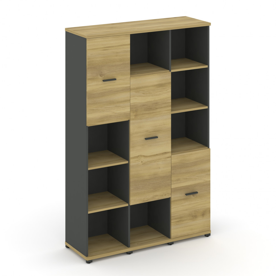 Concept Набор №533.U CN.STUN-533 A Дуб Винченцо/Антрацит/Металл Антрацит 1252*420*1922