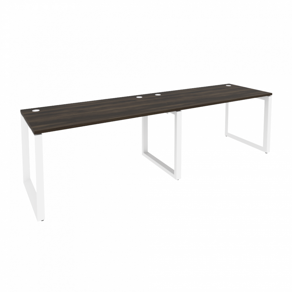 Onix Рабочая станция на О-образном м/к O.MO-RS-2.3.7 Дуб Мали/Металл Белый 2760*720*750