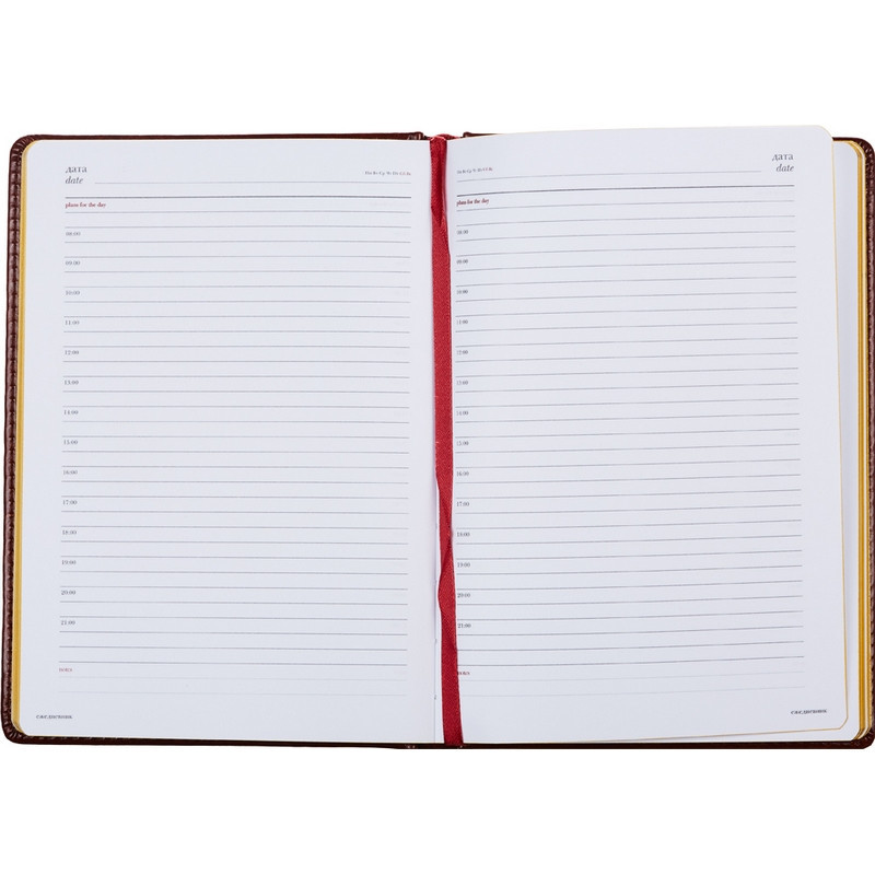 Ежедневник недатированный коричнев,А5,145х205,136л,Sidney NEBRASKA 3-128/03