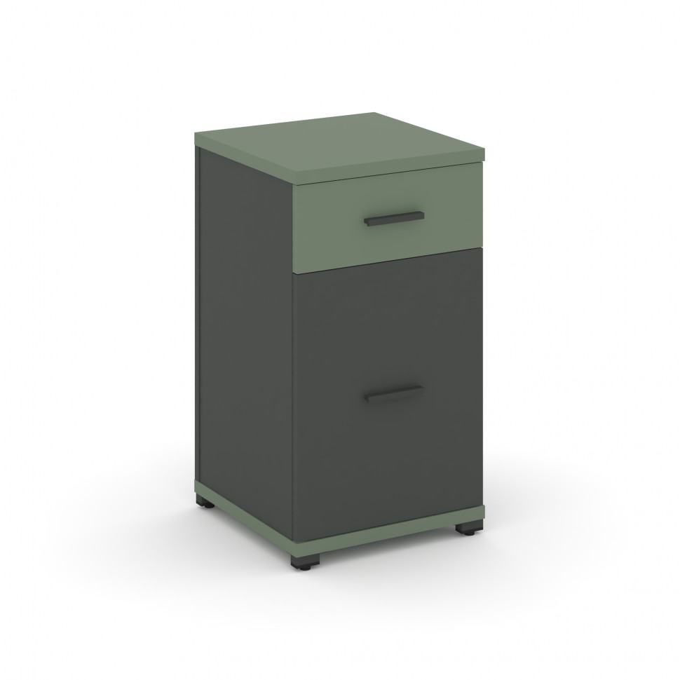 Concept Тумба опорная/приставная 1 ящ.+1 распаш. фасад CN.TUO-005 A Кобо/Антрацит/Металл Антрацит 42 Concept Тумба опорная/приставная 1 ящ.+1 распаш. фасад CN.TUO-005 A Кобо/Антрацит/Металл Антрацит 42