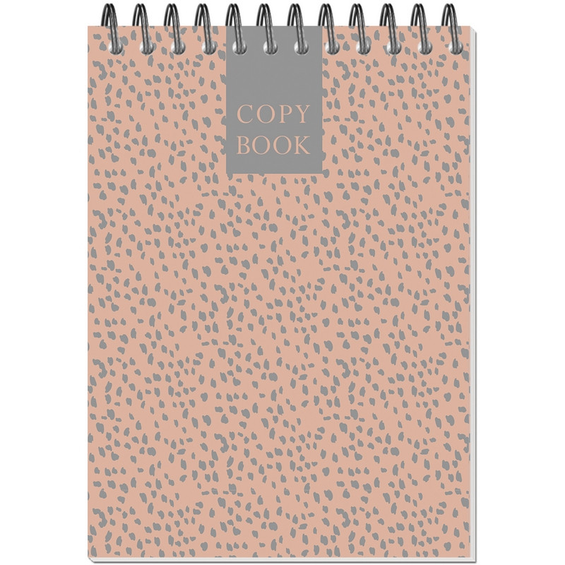 Блокнот А6,60л,точка,греб.верхн,обл.глянц.лам. Attache Fleur Коралл