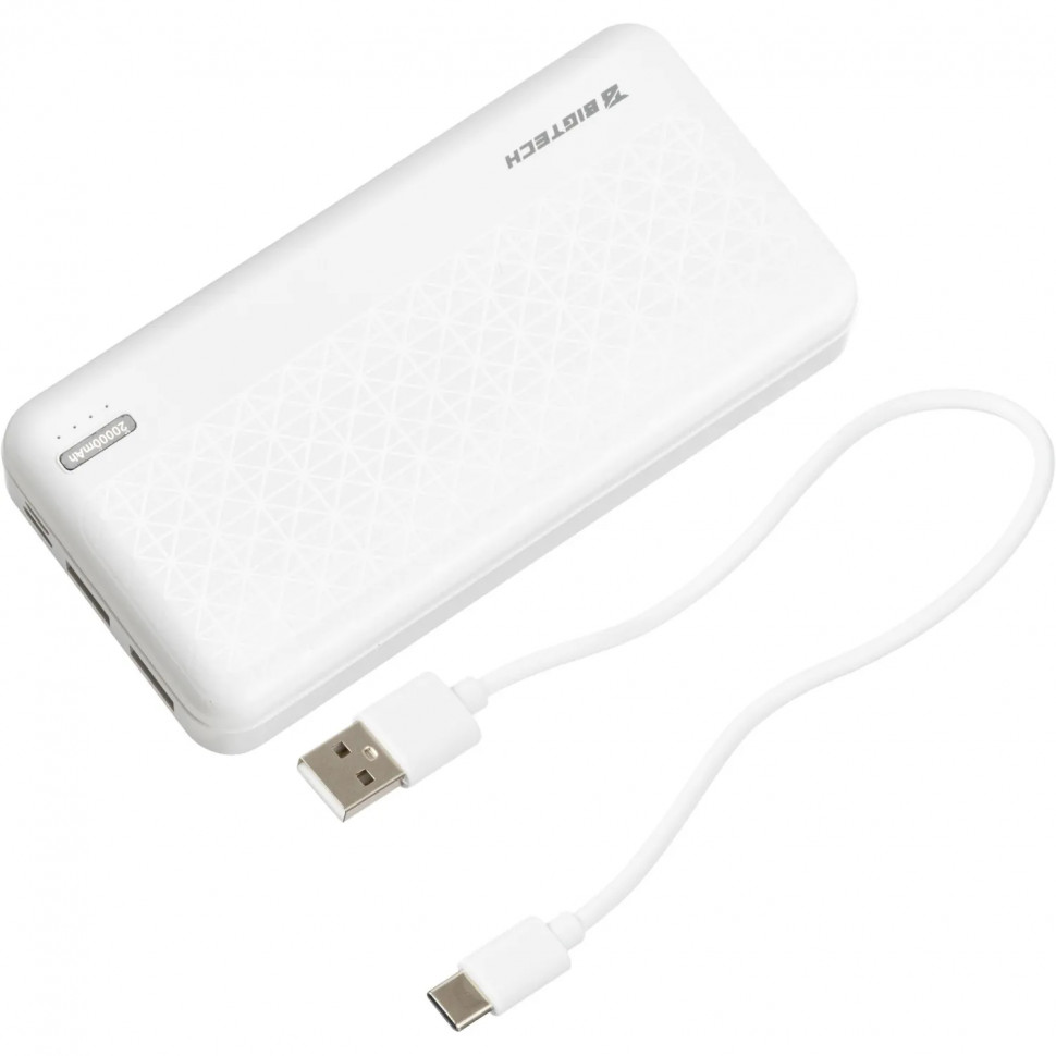 Внешний аккумулятор BigTech (BT-PB-20-W-4) 20000 mAh белый