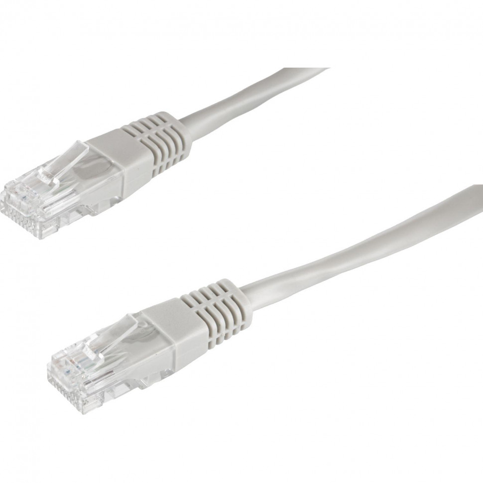 Патч-корд BigTech OPCC006 UTP CCA кат.5e/10м/литой/многожильный (серый) Патч-корд BigTech OPCC006 UTP CCA кат.5e/10м/литой/многожильный (серый)