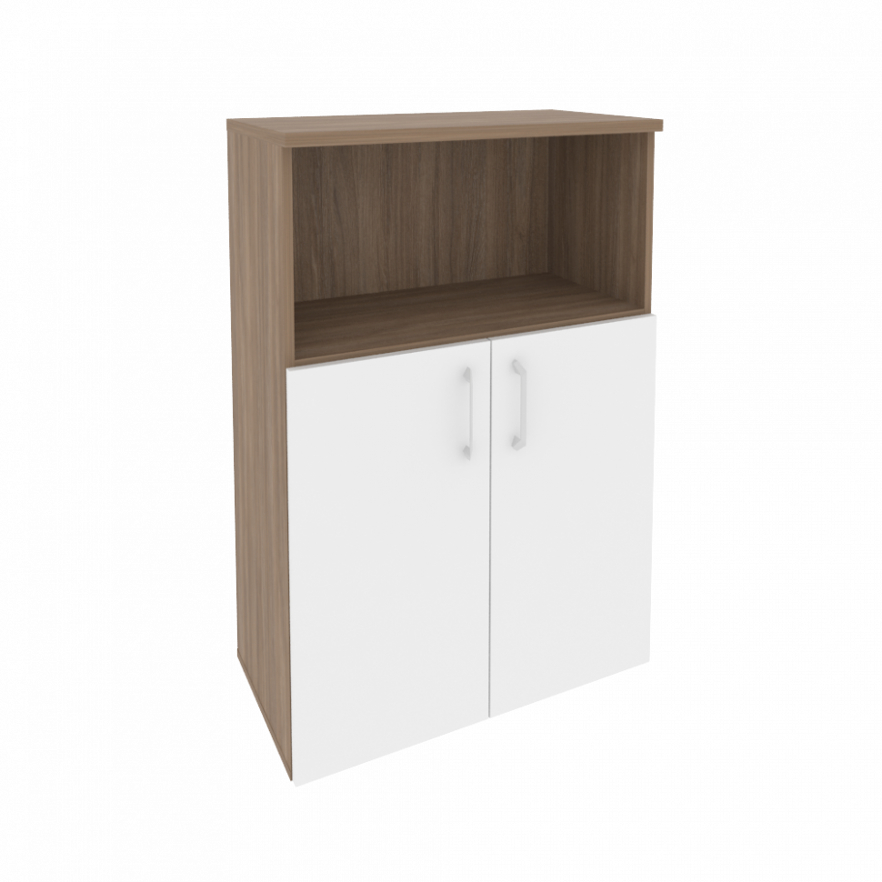 Onix Шкаф средний широкий O.ST-2.1 Дуб Аризона/Белый Бриллиант 800*420*1207