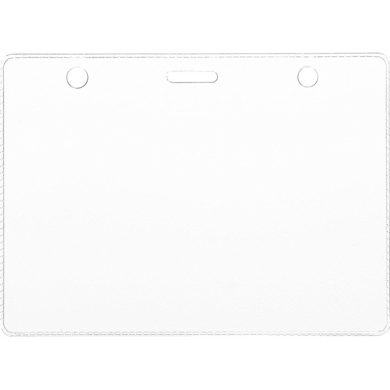 Бейдж 120х87мм металл зажим/тесьма син.(10шт.) 1065ГК-101