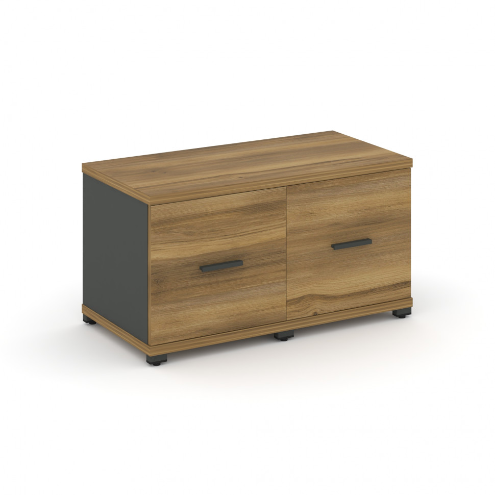 Concept Шкаф 2 узкие секции, 1 ниша CN.STU-123 A Сандал Янтарный/Антрацит/Металл Антрацит 836*420*45