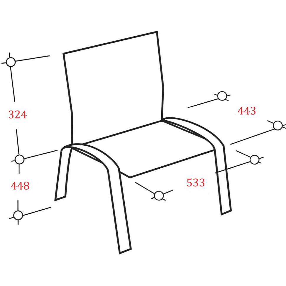 Стул UD_Аскона (СМ 7/7-02) каркас черный, к/з черный
