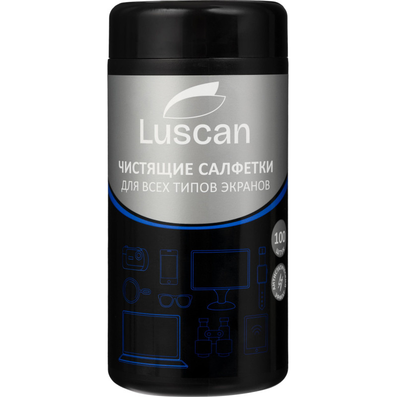 Салфетки д/экранов, туба, пов/пл, 100 шт, 130х150