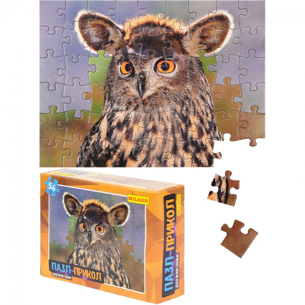 Пазл 54 элемента ПРИКОЛЫ для детей 10шт/наб в шоубоксе