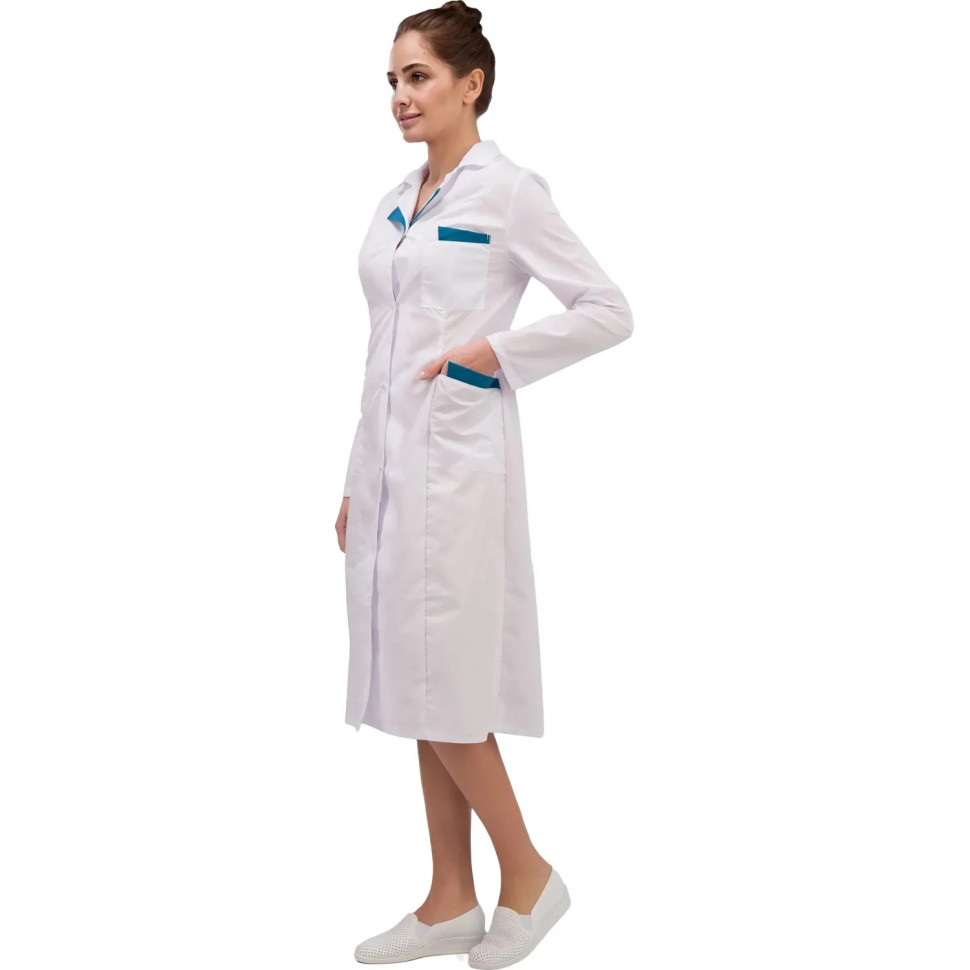 Халат для медицинского персонала м01-ХЛ женский (р.64-66) 170-176