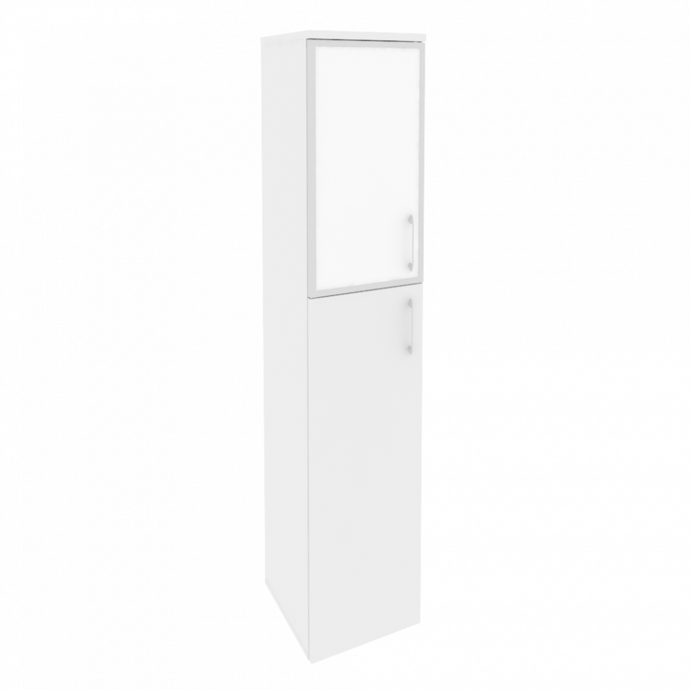 Onix Шкаф высокий узкий левый O.SU-1.7 R (L) white Белый Бриллиант/Стекло White 400*420*1977