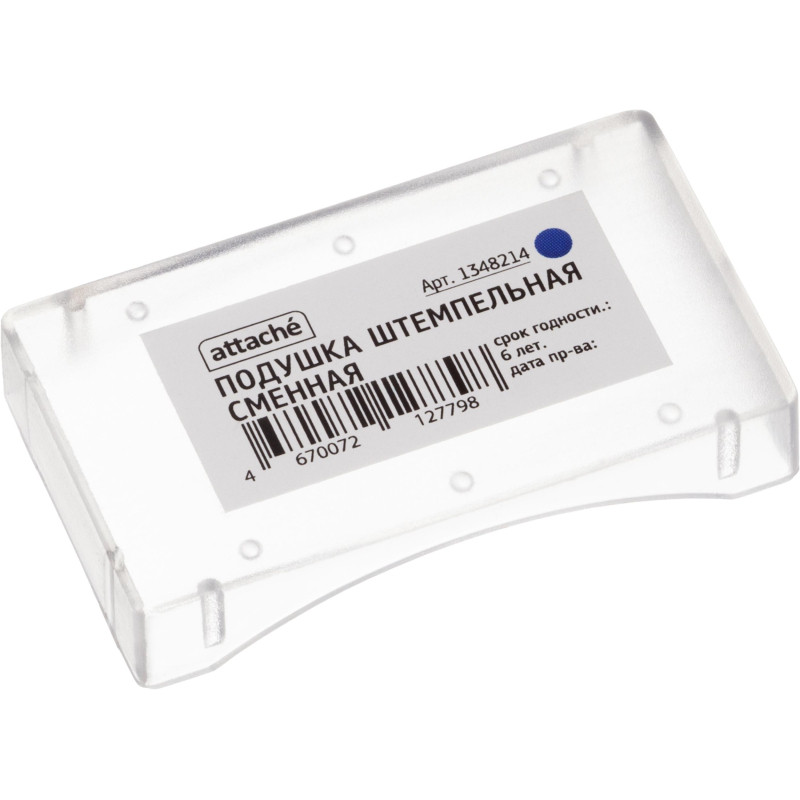 Подушка штемпельная сменная Attache синяя для артикулов 1348206 и 1348213
