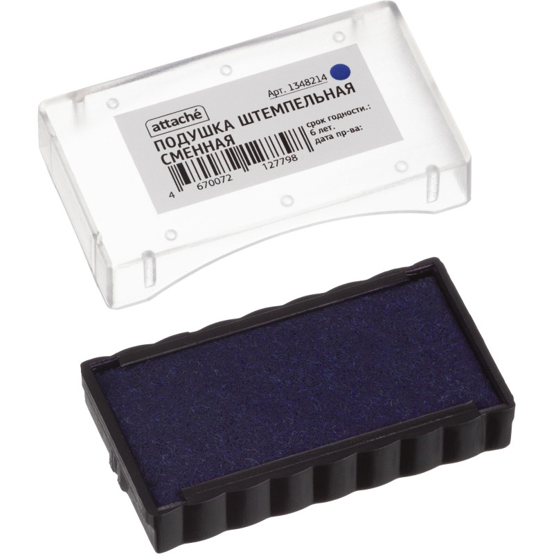 Подушка штемпельная сменная Attache синяя для артикулов 1348206 и 1348213