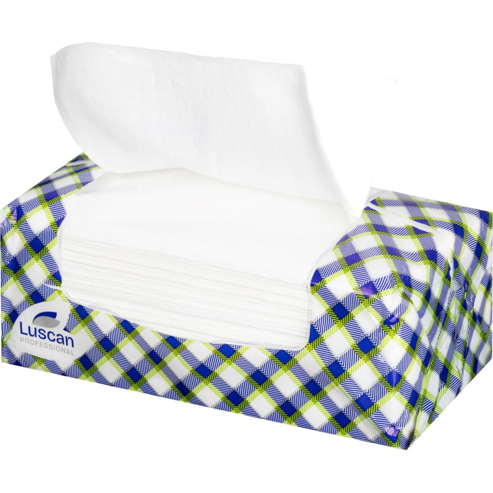 Полотенца бумажные листовые Luscan Professional V-сл 2сл белые 200л/уп_СПБ