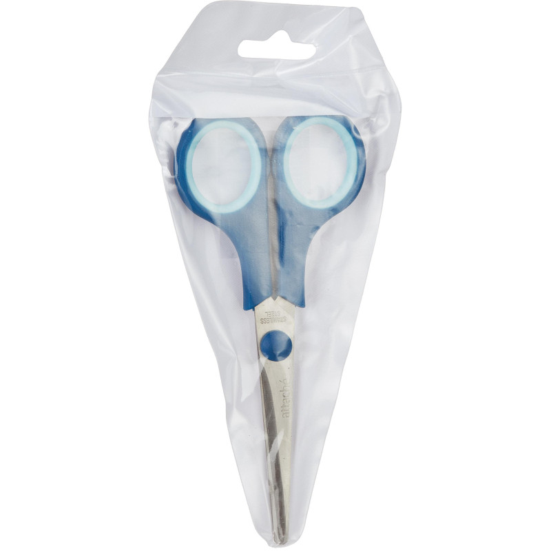 Ножницы Attache Economy 140 мм с пласт. прорезин. ручками, цвет синий