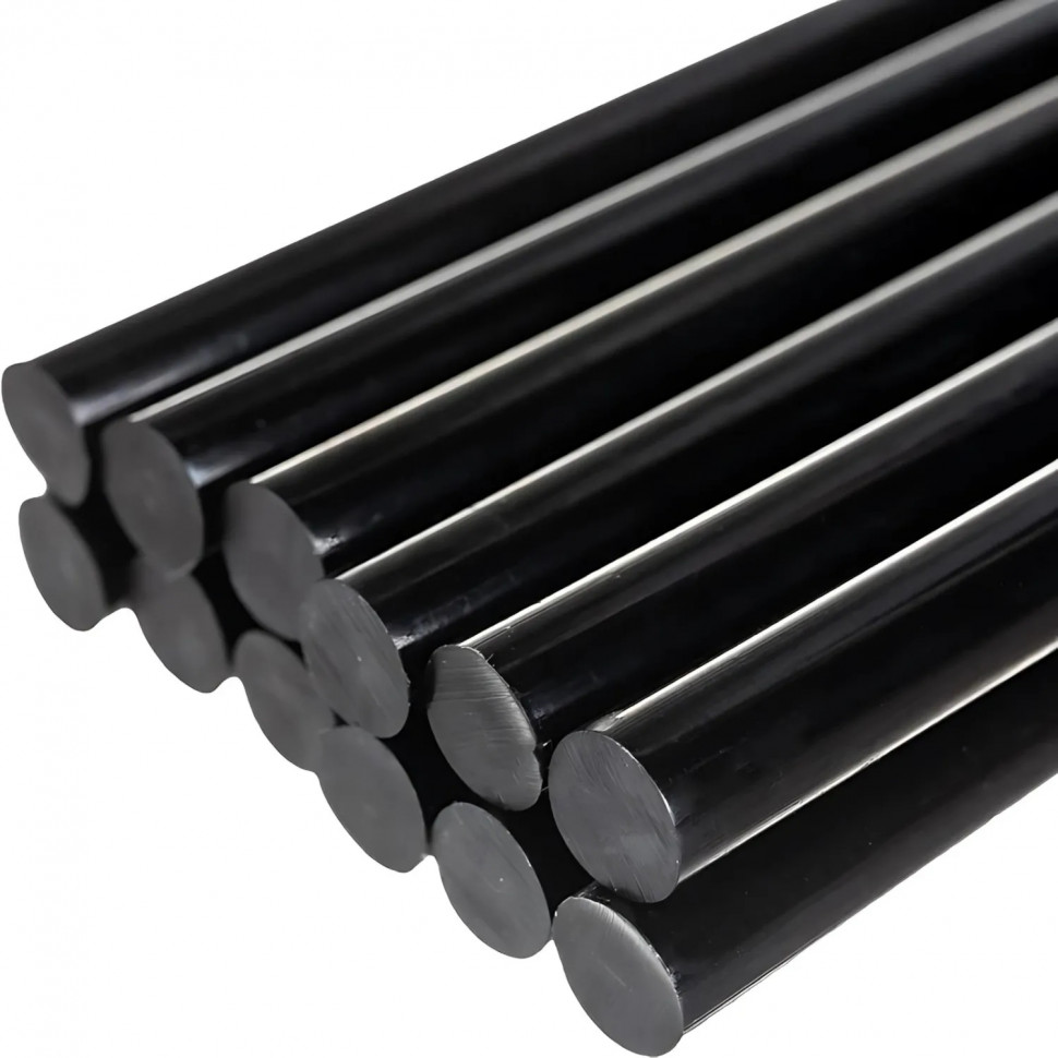 Стержни клеевые Matrix, 11 x 200 мм, черные, 12 шт. (930731)