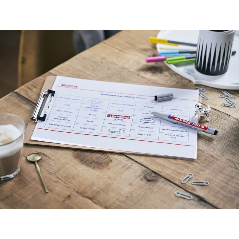 Маркер для глянц.поверх. EDDING E-150/1 S черный 0,3мм стираемый