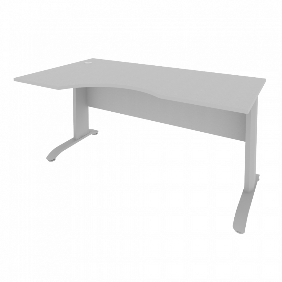 Riva Metal-L Стол криволинейный левый ПЛ.СА-1 (L) Серый/Металл Серый 1600*900*750