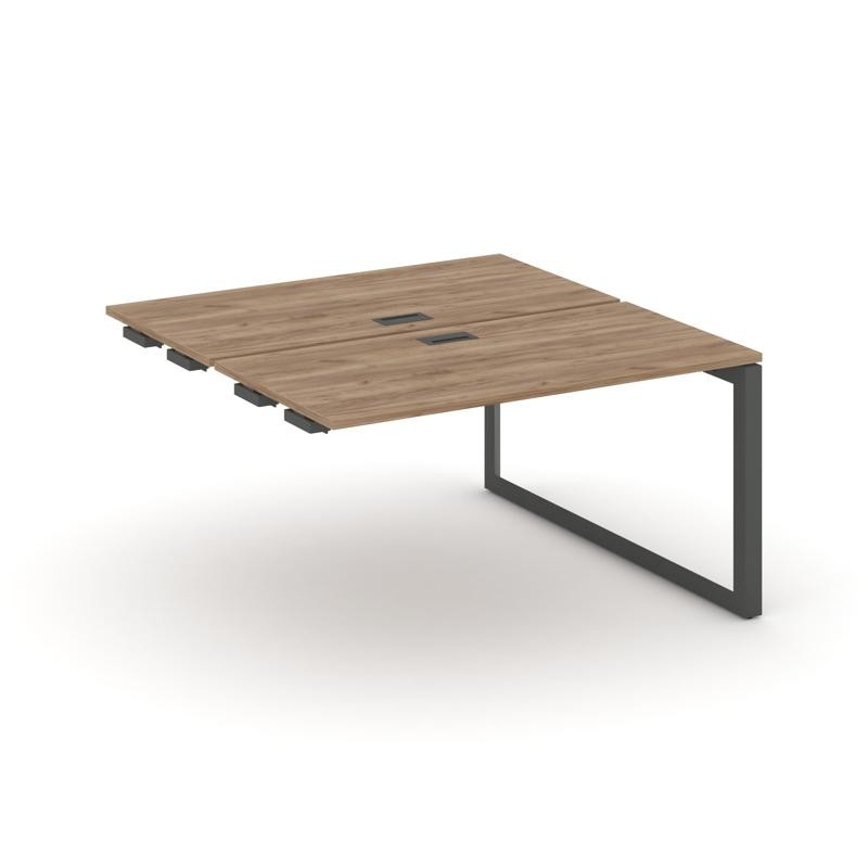 Style Project Стол-приставка к опор. элем. SN-59O.DPRS-012 Дуб Табак/Металл Антрацит/Черный Заглушка