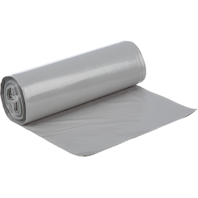 Мешки для мусора ПВД+добавка 120л 35мкм 10шт/рул серые 70х110см