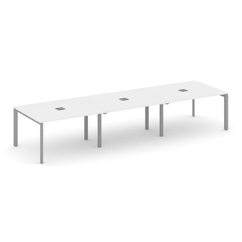 Style Project Стол переговорный SN-59P.SPRG-052 Белый/Металл Серый 3540*1180*750