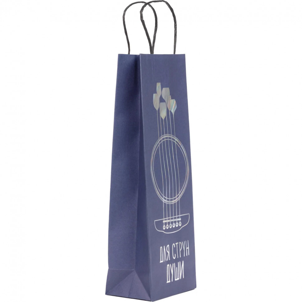 Пакет подарочный из крафт-бумаги,150 г/м2 / 12.7x36x8.3см арт.88149