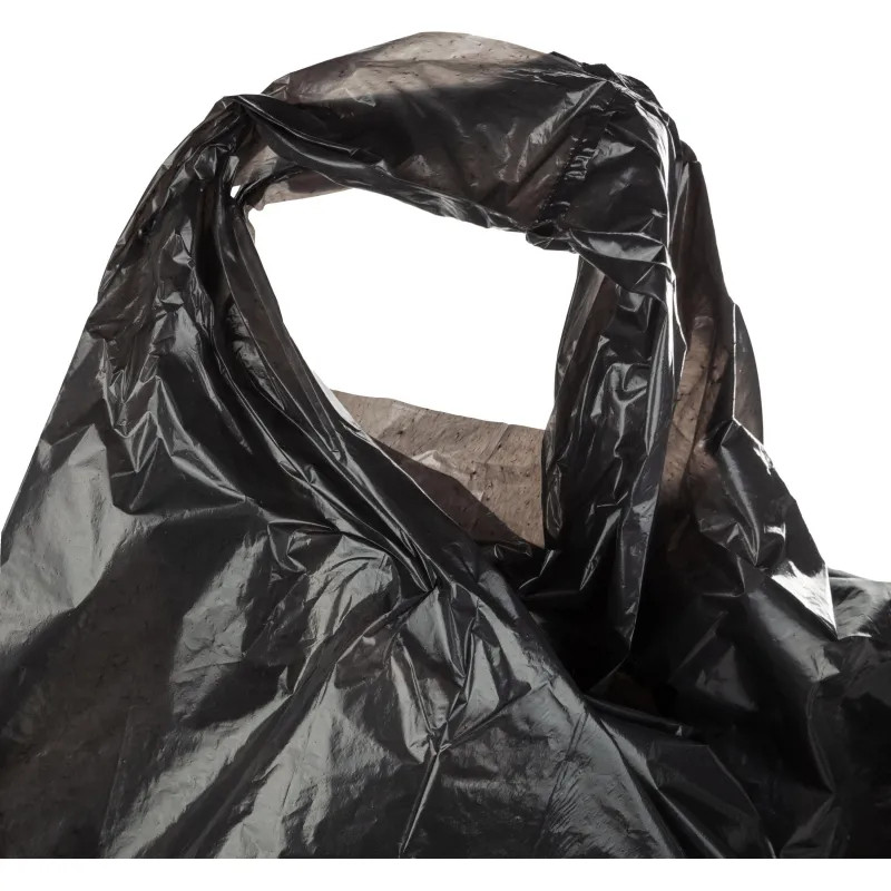 Мешки для мусора ПВД с ручками 20мкм 20шт/рул черные 54x70см 60л_СПБ