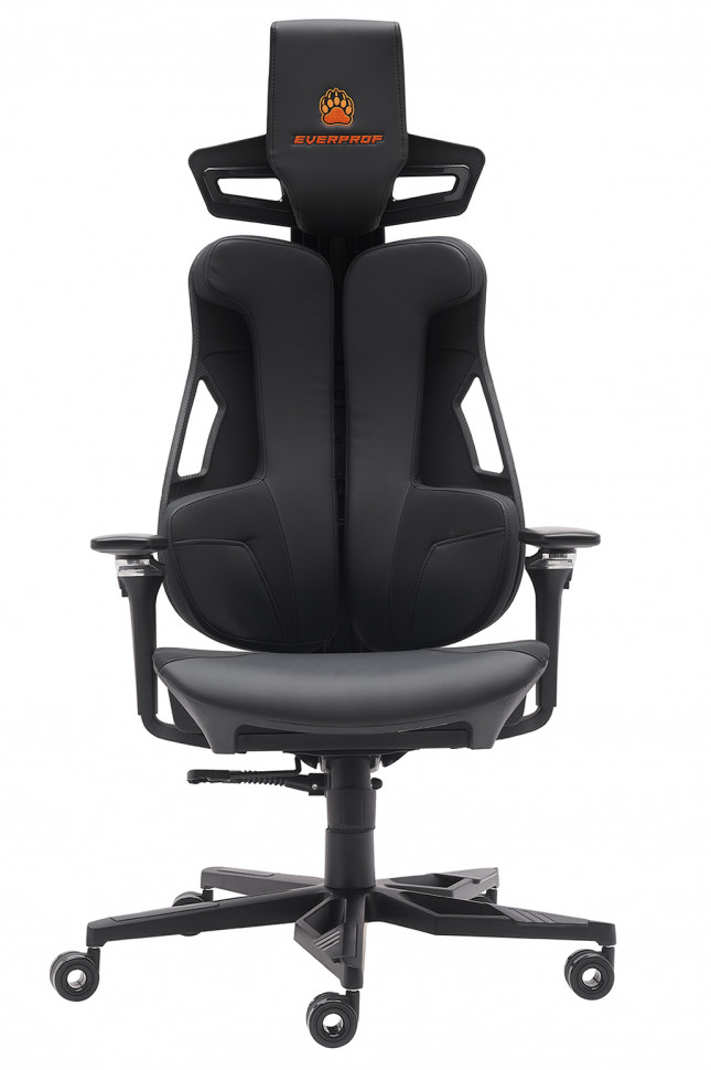 Геймерское кресло Everprof Serval (Сервал) X Экокожа Черный
