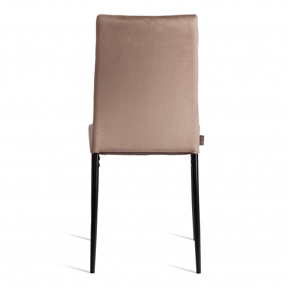 Стул CAPRI (mod. BC565-DC) металл, флок, 43 х 53 х 92 см, Beige (бежевый) HLR8 / черный