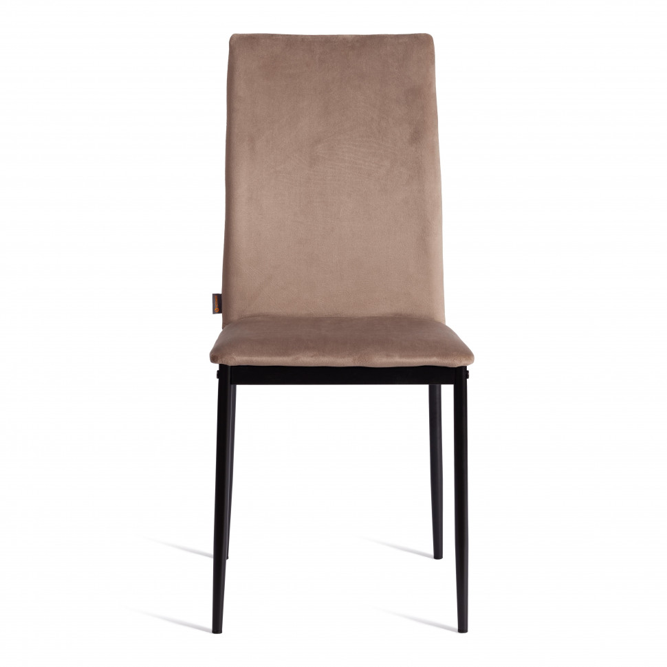 Стул CAPRI (mod. BC565-DC) металл, флок, 43 х 53 х 92 см, Beige (бежевый) HLR8 / черный