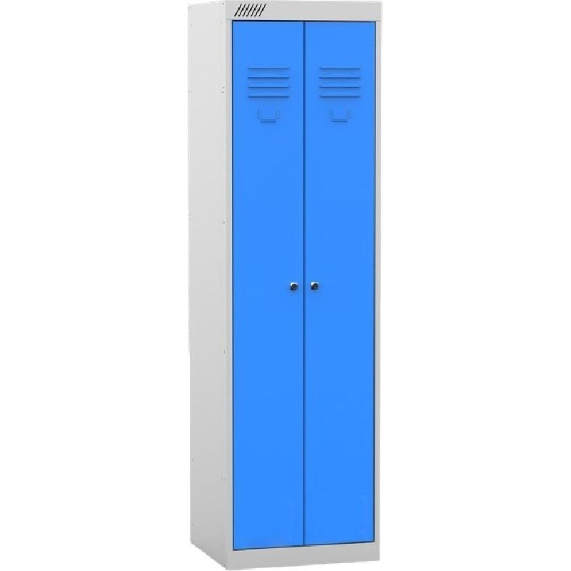 Шкаф хозяйственный 0MX_MZ_ШМ-У (1850) 22-530 2дверный RAL5015 синий