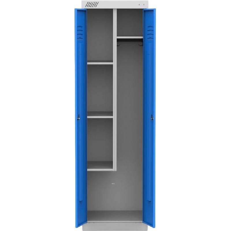 Шкаф хозяйственный 0MX_MZ_ШМ-У (1850) 22-530 2дверный RAL5015 синий