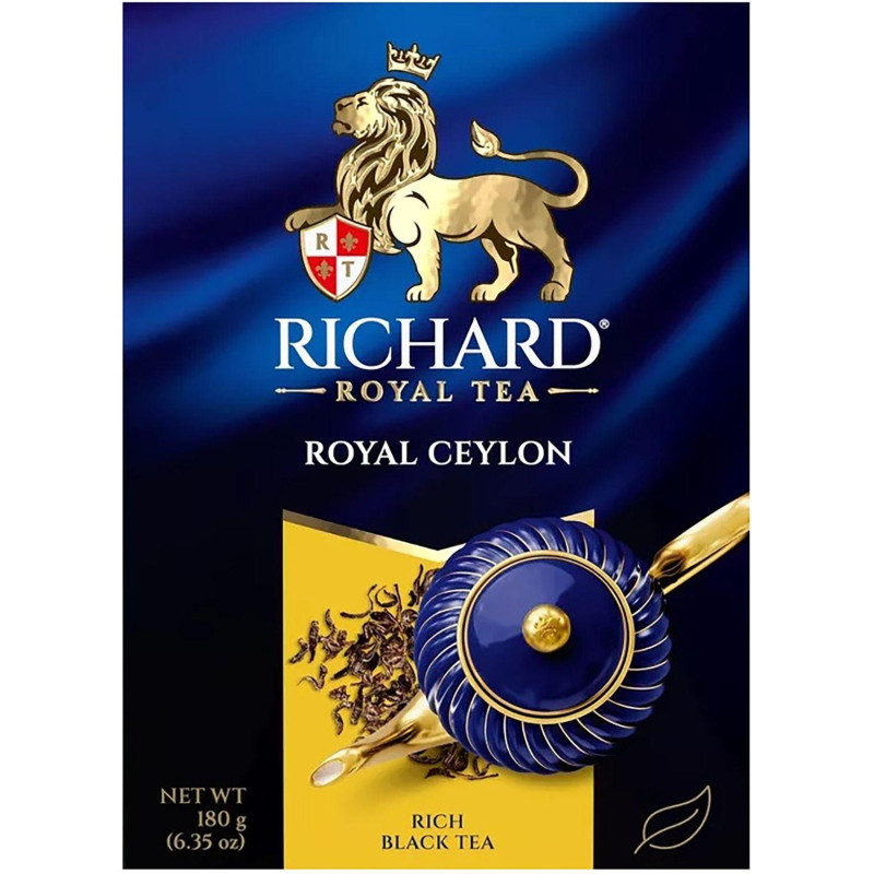 Чай Richard Royal Ceylon черный листовой, 180г 14004