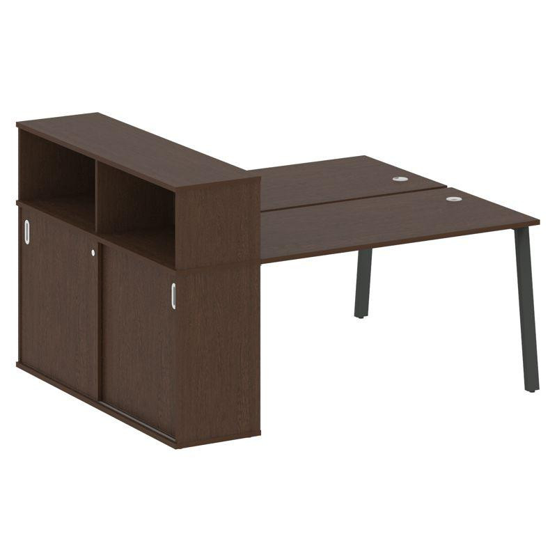 Metal System Рабочая станция с шкафом-купе на А-образном м/к БА.РС-СШК-2.3 Т Венге Цаво/Металл Антра Metal System Рабочая станция с шкафом-купе на А-образном м/к БА.РС-СШК-2.3 Т Венге Цаво/Металл Антра