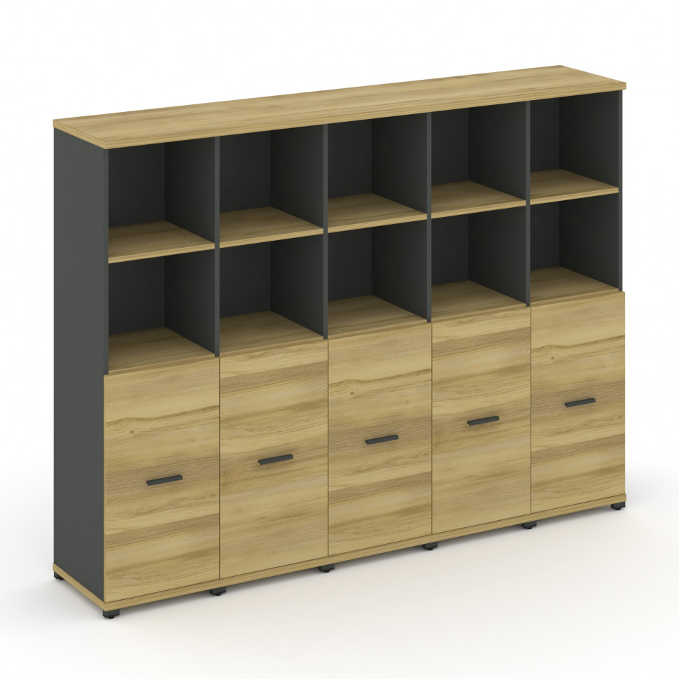 Concept Шкаф 5 узких секций, 4 ниши CN.STU-451 A Дуб Винченцо/Антрацит/Металл Антрацит 2084*420*1554 Concept Шкаф 5 узких секций, 4 ниши CN.STU-451 A Дуб Винченцо/Антрацит/Металл Антрацит 2084*420*1554