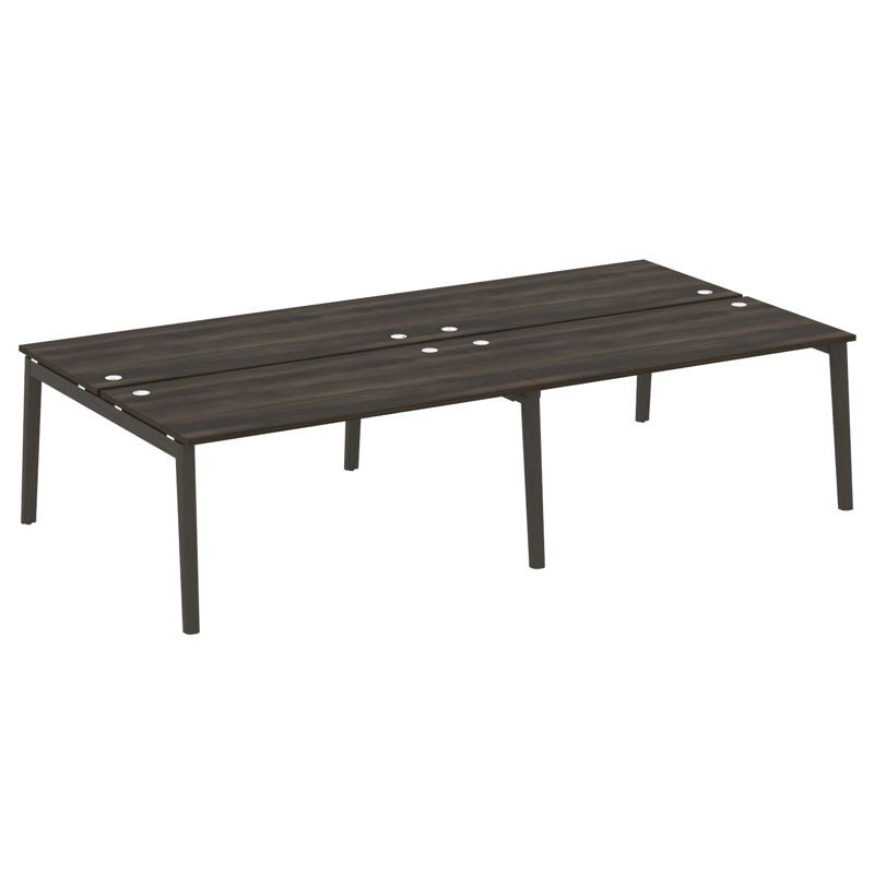 Onix Wood Рабочая станция OW.D.RS-4.4.8 Дуб Мали/Дуб Темный/Металл Антрацит 3160*1635*750