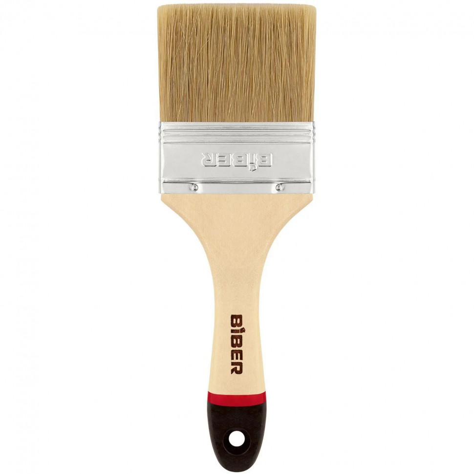 Кисть флейцевая БИБЕР 31136 Суприм натуральная щетина, 75 мм СПб