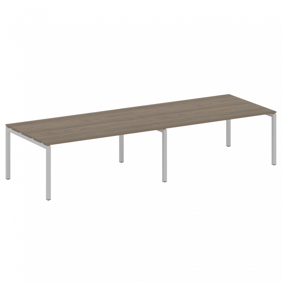 Metal System Quattro Переговорный стол (2 столешницы) на П-образном м/к 50БП.ПРГ-2.5 Вяз Благородный Metal System Quattro Переговорный стол (2 столешницы) на П-образном м/к 50БП.ПРГ-2.5 Вяз Благородный